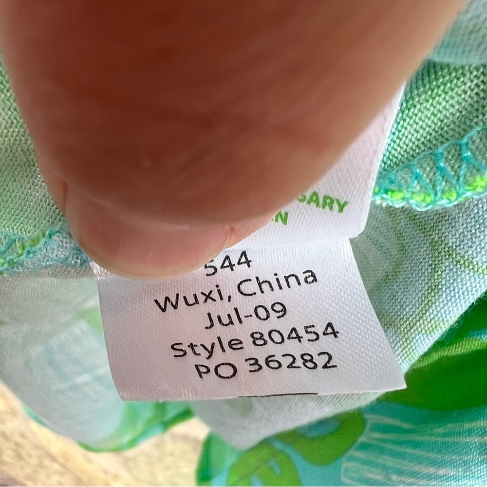 Lilly Pulitzer Twyla Jersey Limeade Love Me or Leaf Me Dress size medium - Picture 2 of 8